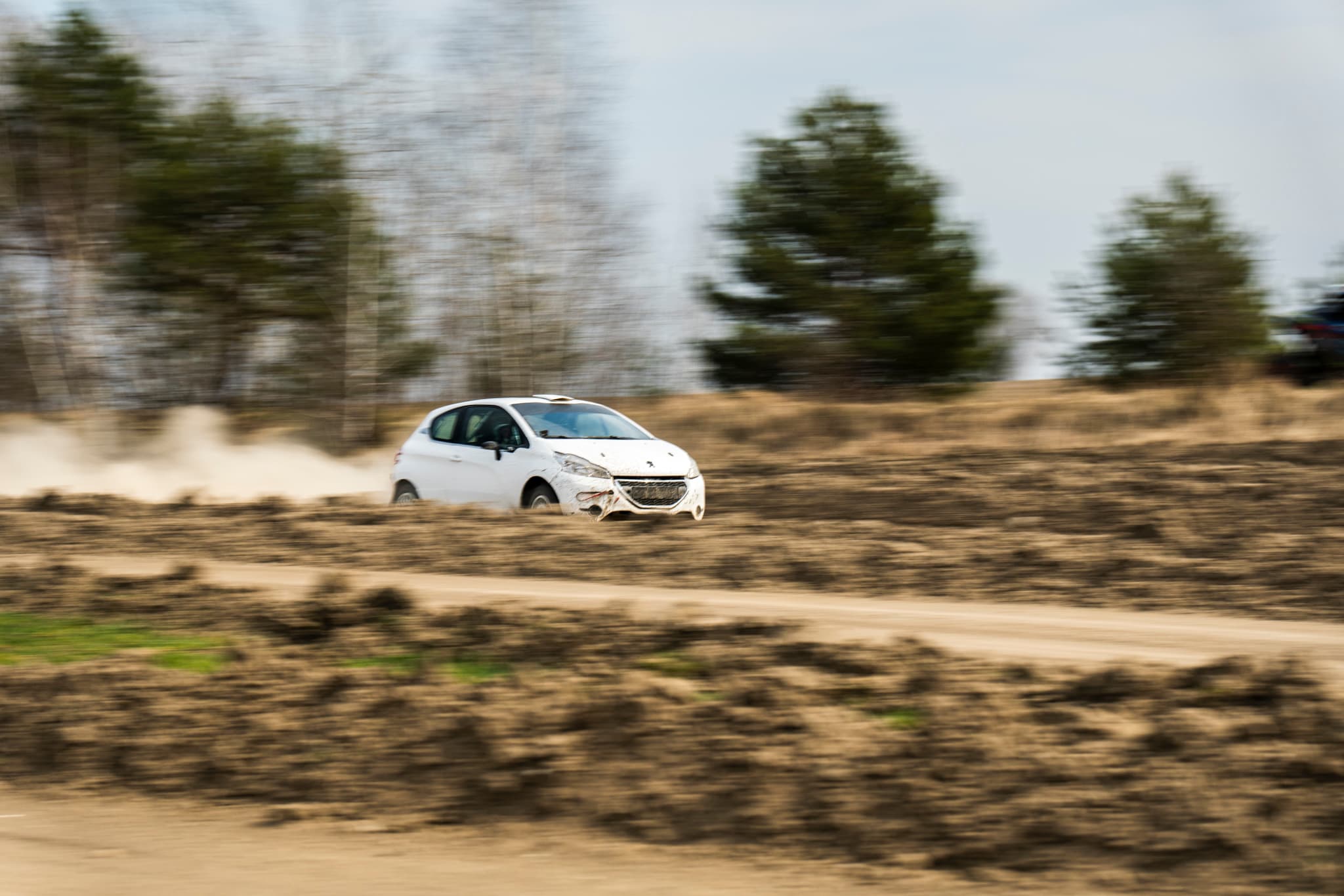 Peugeot 208 Rally2 RallyZone na odcinku szutrowym